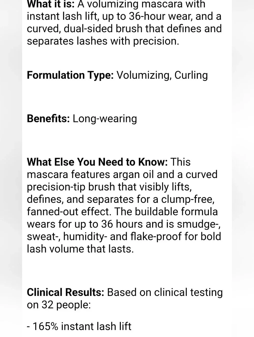 MAC Cosmetics MacStack  Elevated Lifting, Volumizing + Clumo-Proof Mascara